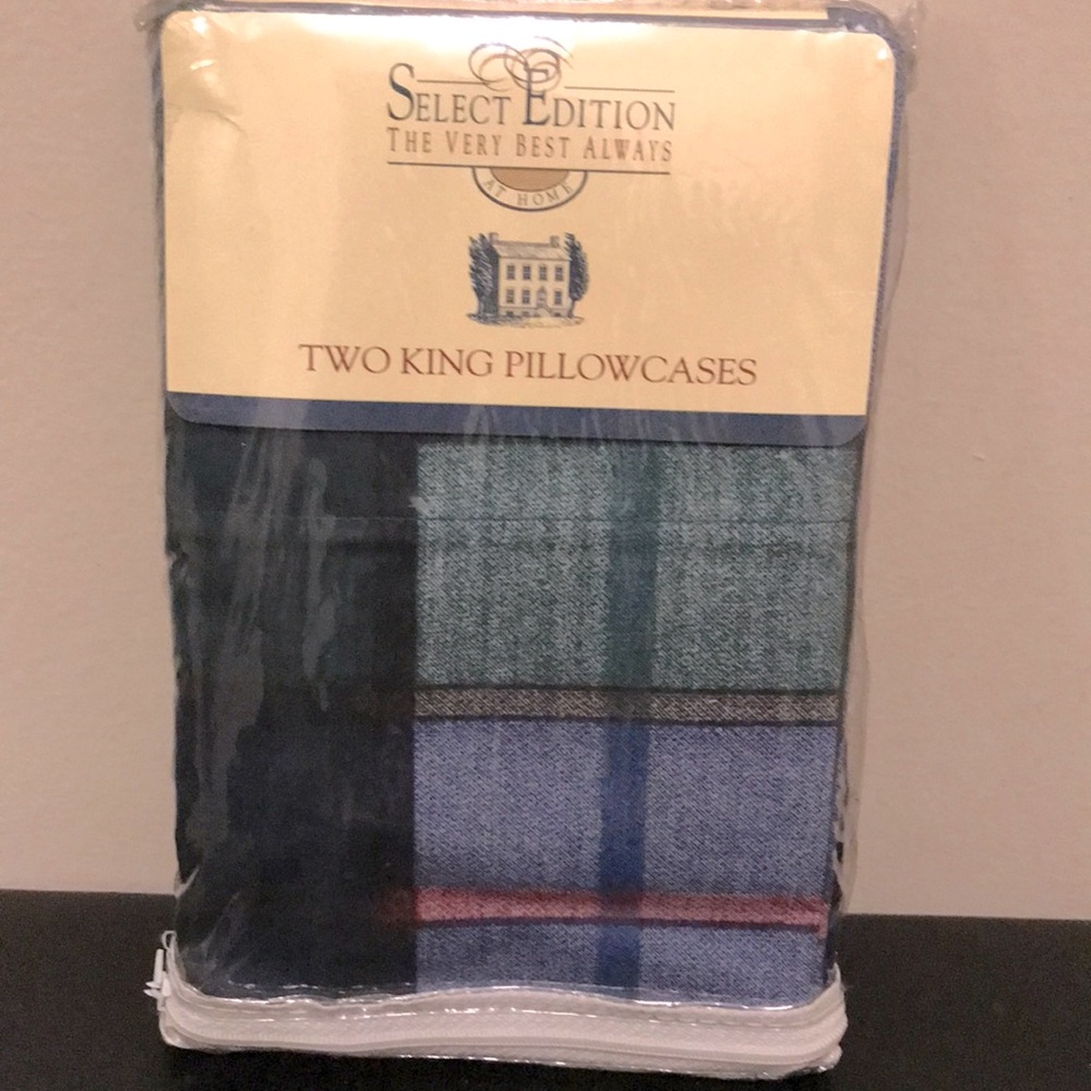 Blue and Green King Pillowcases